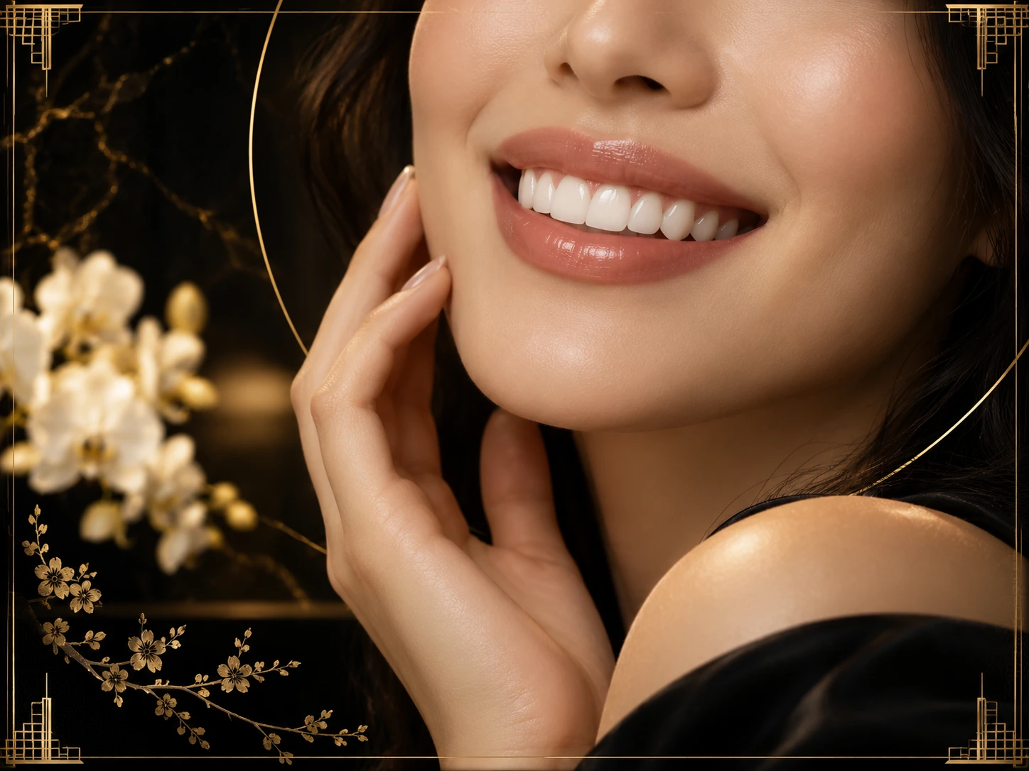Illustrative smile portrait, not a patient treatment result