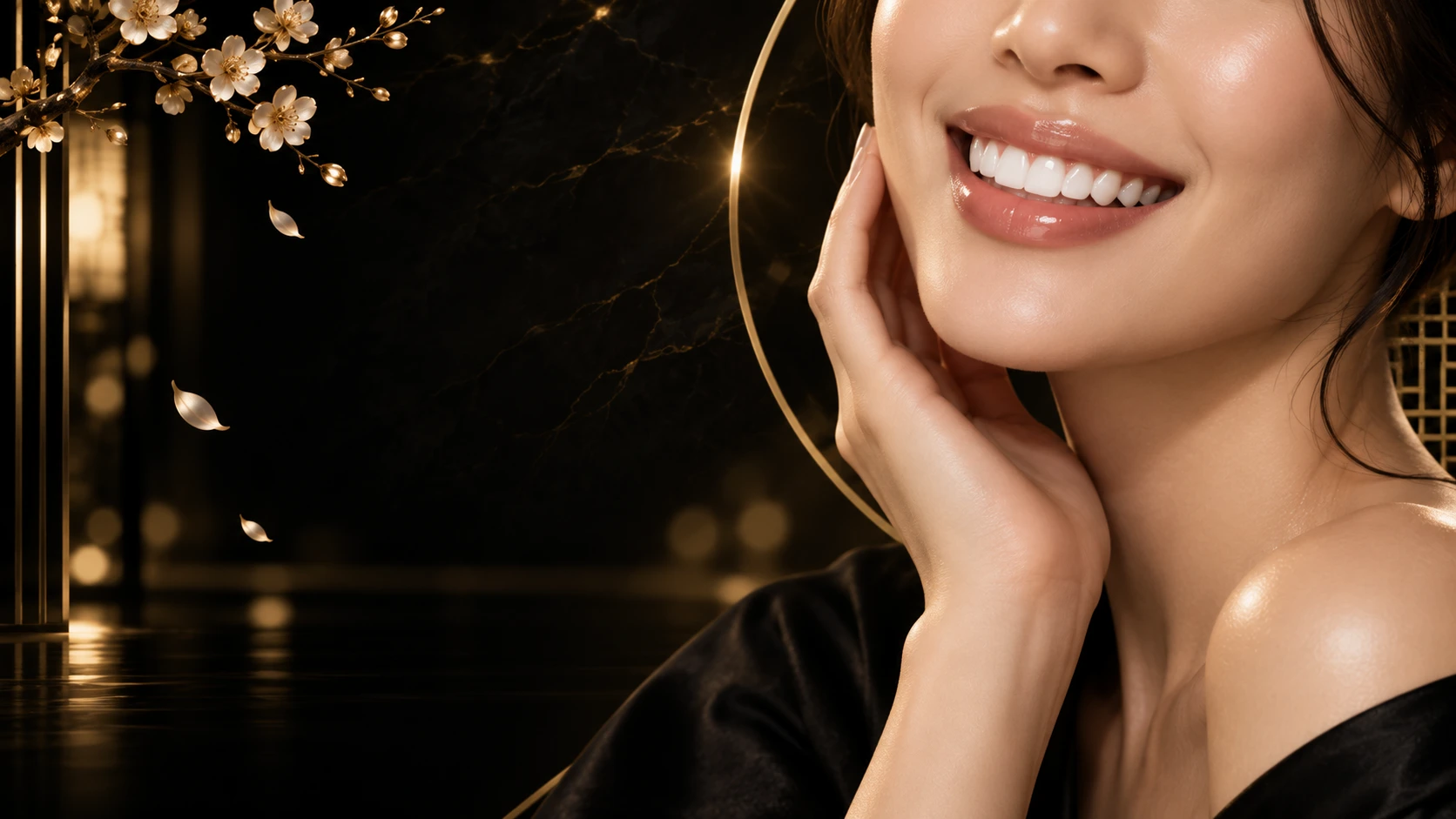 Illustrative smile portrait, not a patient treatment result